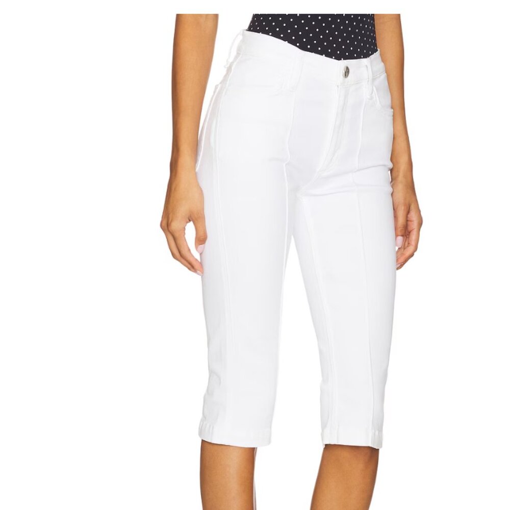 Rag & Bone Flexi Kit Mid-Rise Capri in White